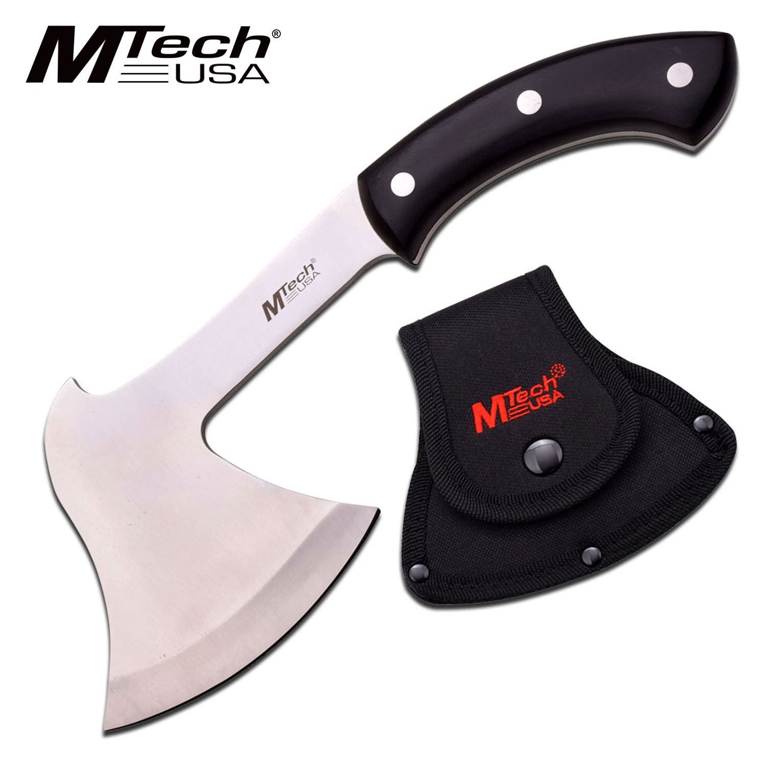 Mtech USA 11 Inches Axe Hatchet - Stain Finish Blade with PakkaWood Handle - Tophatter's Army Products & Self Defense Collectible Weapons - Tophatter Daily Deals